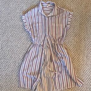 Cute button down striped dress